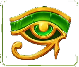 Green Eye of Horus symbol from the paytable